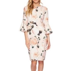 NWT Calvin Klein Floral 3/4 Bell Sleeve